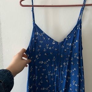 GAP Midi Blue Floral Dress